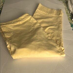 Chico's Yellow Chinos Lightweight Casual Pants- size 2.5 (14)